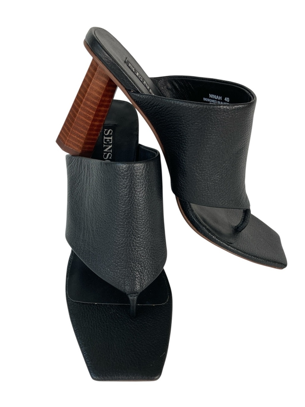 SENSO Women's Ninah Leather Thong Mules, Size EU40 US 9.5/10